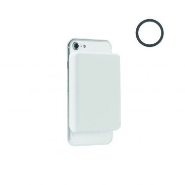 Logotrade promotional item image of: Magnetic wireless charger 15W powerbank 5000 mAh