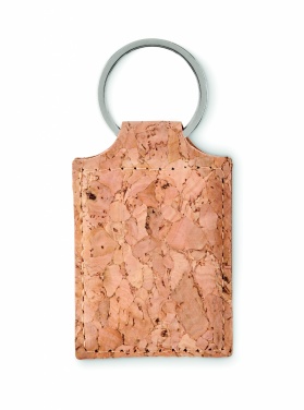 Logotrade promotional products photo of: Rectangular cork key ring Imatra
