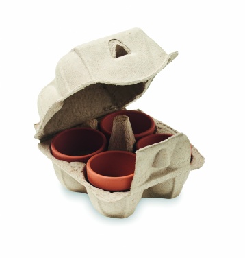 Logo trade promotional gifts image of: Egg carton growing kit