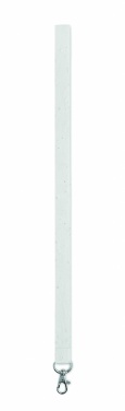 Logo trade business gift photo of: Seed paper lanyard w/hook