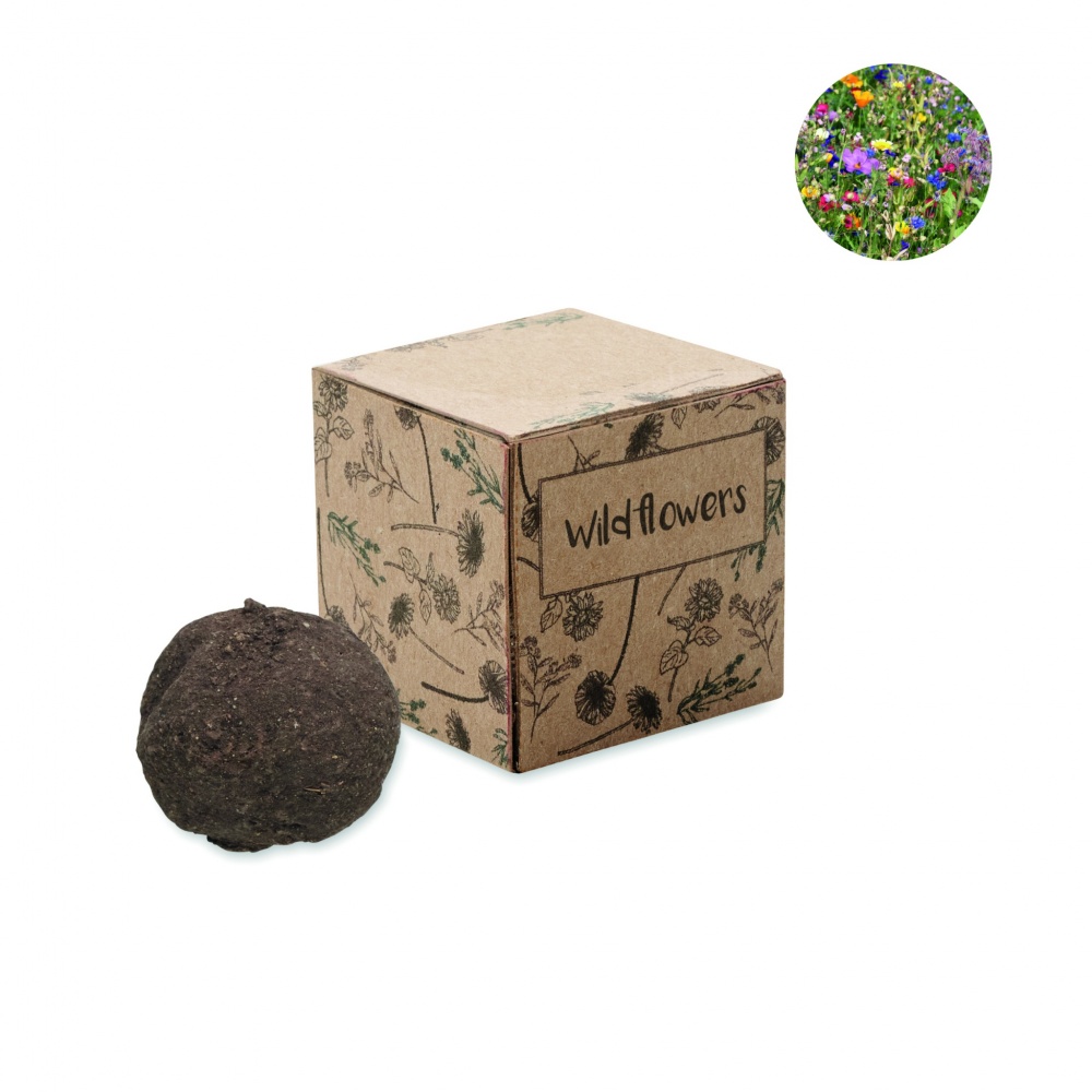 Logo trade promotional giveaways picture of: Seed bomb growing kit