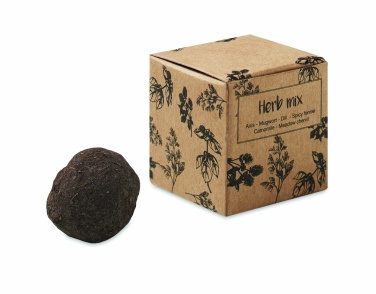 Logo trade promotional product photo of: Herb seed bomb in carton box