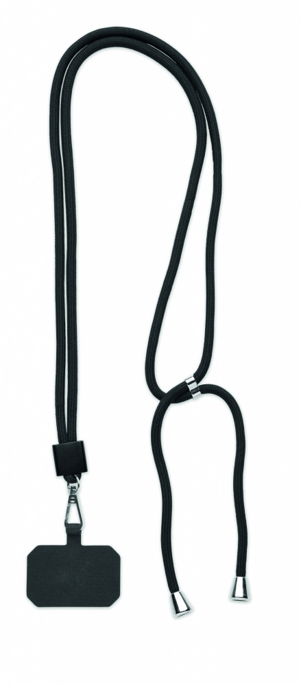 Logotrade advertising product picture of: RPET Phone holder lanyard