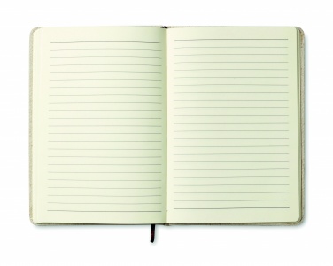 Logo trade promotional gifts image of: A6 canvas notebook lined