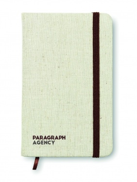 Logotrade promotional products photo of: A6 canvas notebook lined