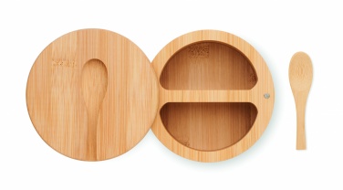 Logo trade promotional giveaway photo of: Salt and pepper bamboo box