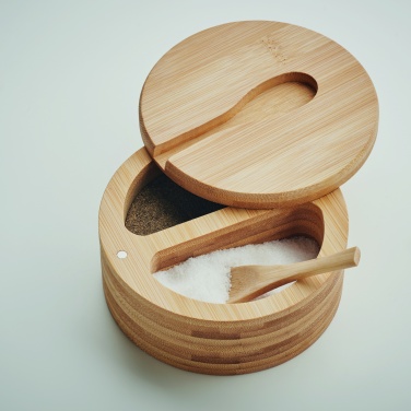 Logotrade promotional product image of: Salt and pepper bamboo box