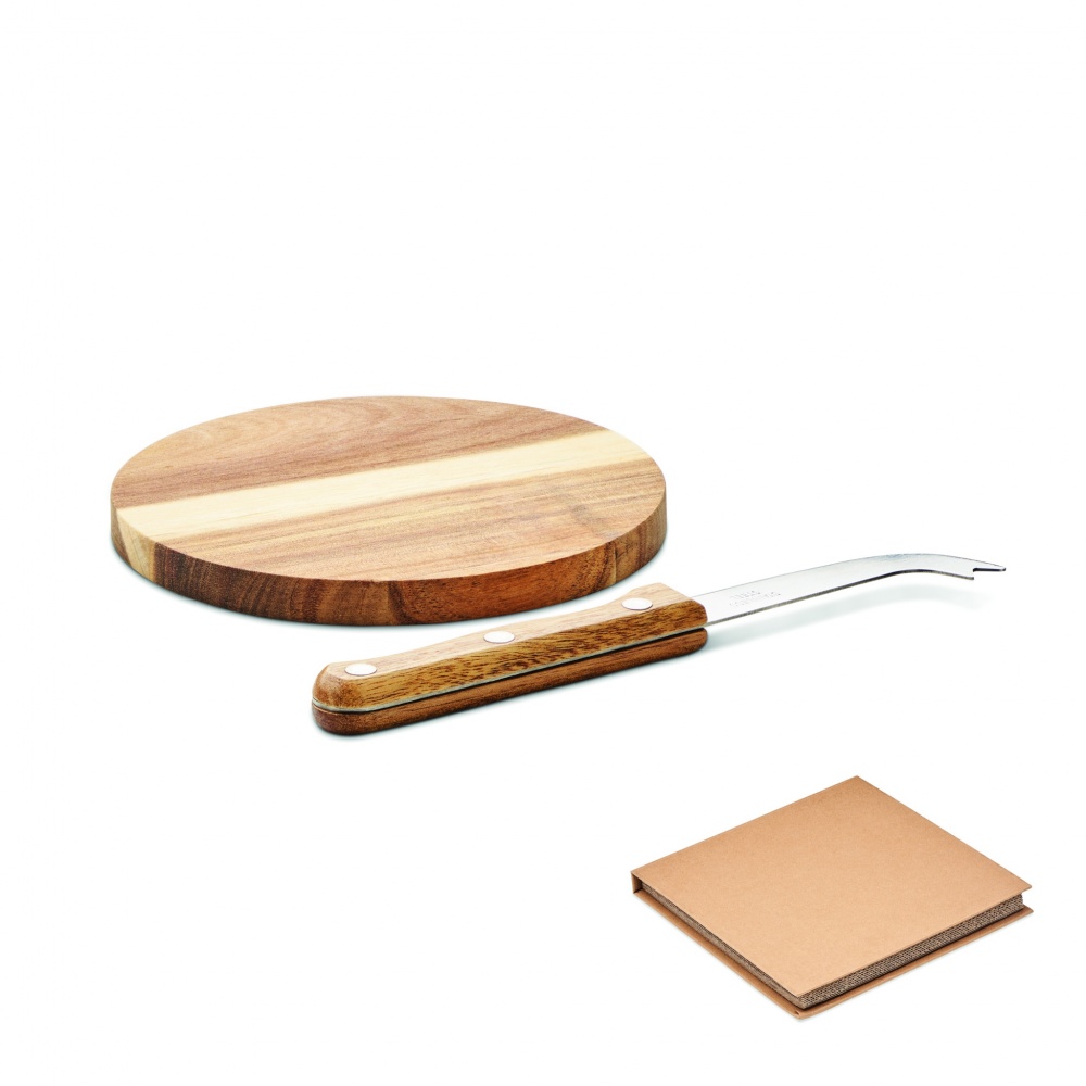 Logotrade advertising product image of: Acacia cheese board set Dresden