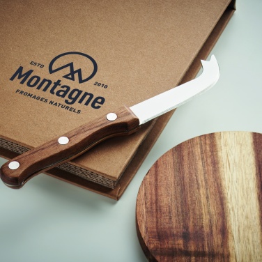 Logo trade advertising products picture of: Acacia cheese board set Dresden