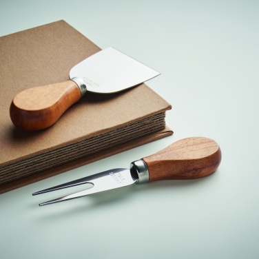 Logo trade advertising products image of: Set of 4 cheese knives