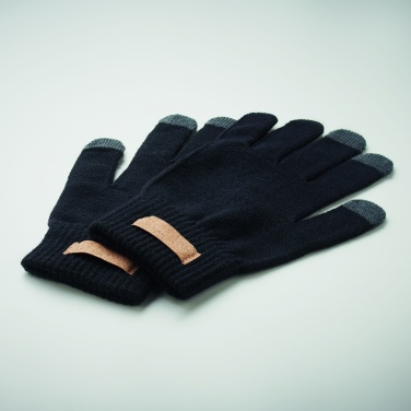 Logo trade promotional merchandise picture of: RPET tactile gloves
