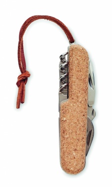 Logo trade corporate gift photo of: Multi tool pocket knife cork