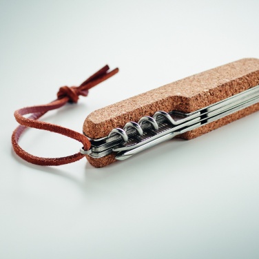Logotrade promotional gift image of: Multi tool pocket knife cork