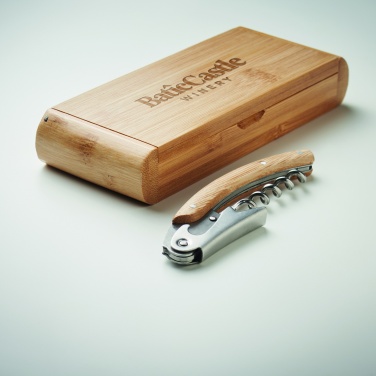 Logotrade promotional item image of: Waiter's knife in bamboo