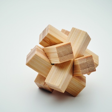 Logo trade promotional products picture of: Bamboo brain teaser star shape
