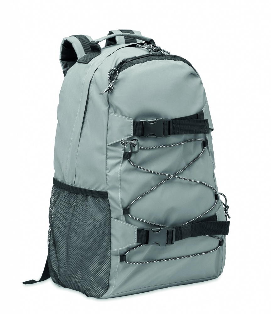 Logo trade promotional gifts image of: High reflective backpack 190T