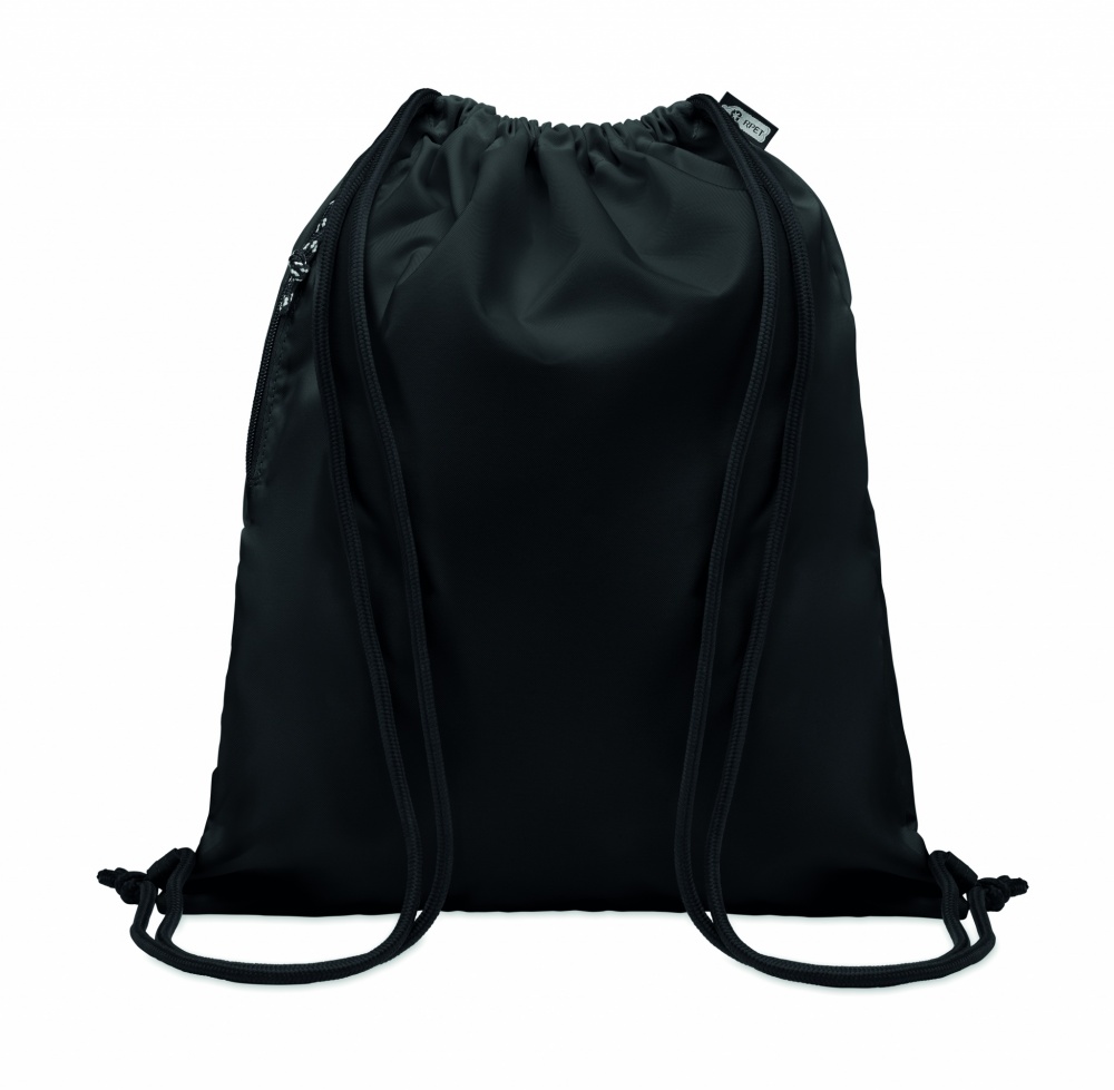 Logotrade promotional giveaway image of: Large drawstring bag 300D RPET