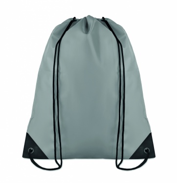 Logo trade advertising products image of: 190T Polyester drawstring bag