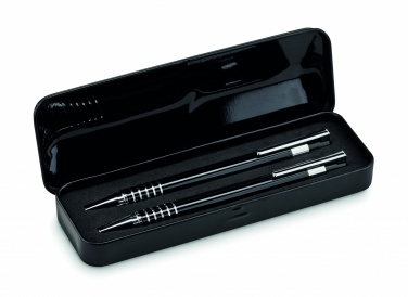 Logo trade promotional gifts picture of: Ball pen set in metal box