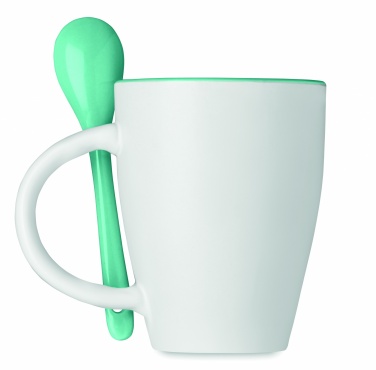 Logotrade promotional merchandise photo of: Bicolour mug with spoon 250 ml