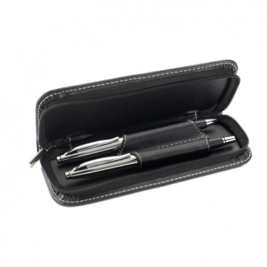 Logo trade promotional merchandise image of: Ball pen and roller set