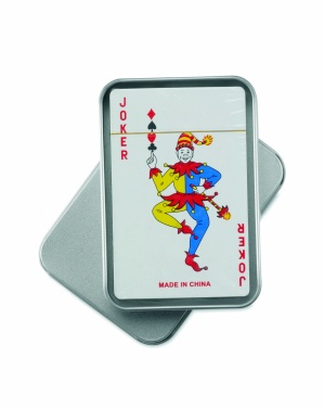 Logo trade corporate gift photo of: Playing cards in tin box