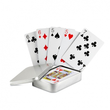Logotrade business gift image of: Playing cards in tin box