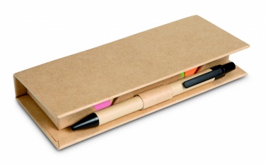 Logo trade corporate gifts picture of: Sticky memo set recycked w/pen