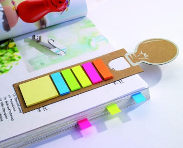 Logo trade promotional items picture of: Bookmark with sticky memo pad