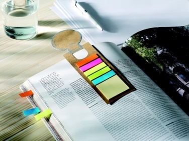 Logotrade promotional gift image of: Bookmark with sticky memo pad