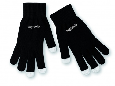 Logo trade promotional merchandise photo of: Tactile gloves for smartphones