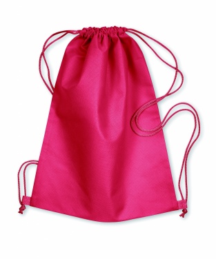 Logo trade promotional item photo of: 80gr/m² nonwoven drawstring