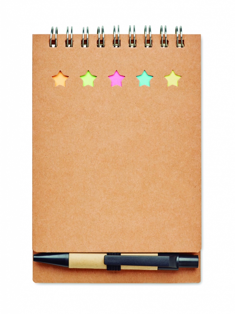 Logo trade advertising product photo of: Notepad with pen and memo pad