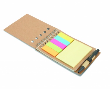 Logo trade promotional merchandise image of: Notepad with pen and memo pad