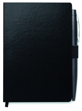 Logotrade promotional product image of: A6 notebook with pen 72 lined