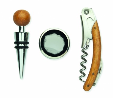 Logotrade promotional giveaway picture of: Wine set in bamboo box