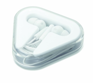 Logo trade promotional giveaways picture of: Earphones in PS case