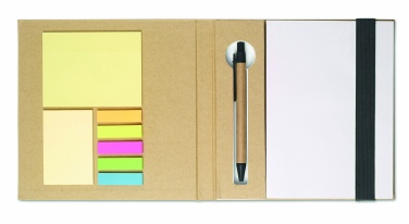 Logotrade advertising product image of: Notebook with memo set and pen