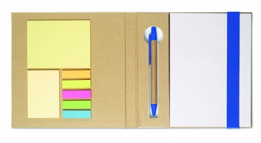 Logo trade promotional giveaway photo of: Notebook with memo set and pen