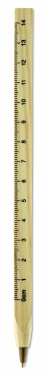 Logo trade business gifts image of: Wooden ruler pen
