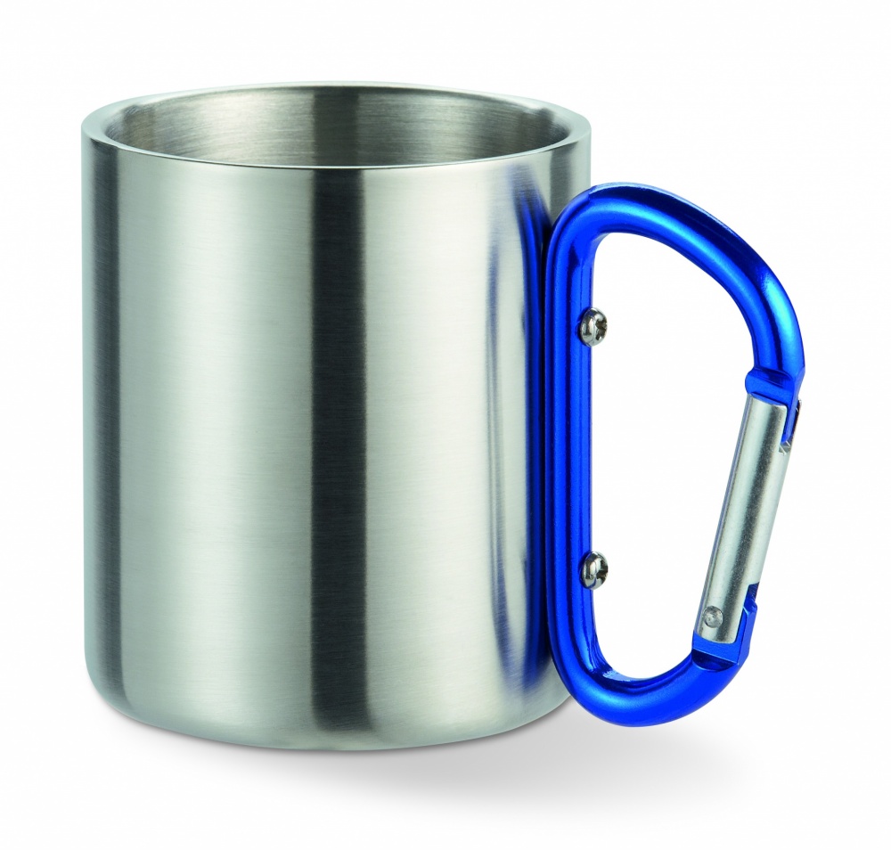 Logo trade promotional giveaway photo of: Metal mug & carabiner handle