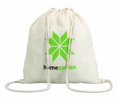 Logo trade promotional items image of: 100gr/m² cotton drawstring bag