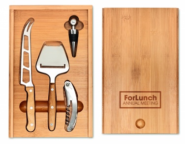 Logo trade promotional products image of: Cheese and wine set