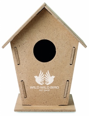 Logo trade advertising products image of: Wooden bird house