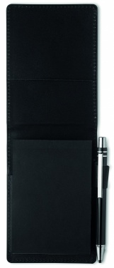 Logo trade corporate gift photo of: A7 notepad in PU pouch w/pen