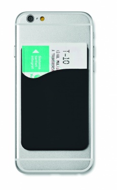 Logo trade promotional merchandise image of: Silicone cardholder