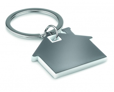 Logotrade business gifts photo of: House shape plastic key ring Rezekne