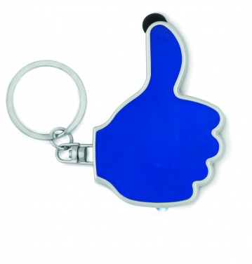 Logo trade business gifts image of: Thumbs up led light w/key ring Valmiera