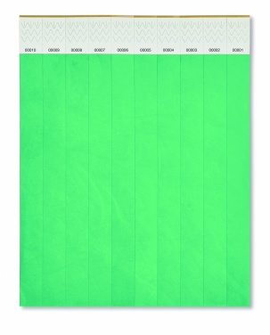 Logo trade promotional products image of: One sheet of 10 wristbands