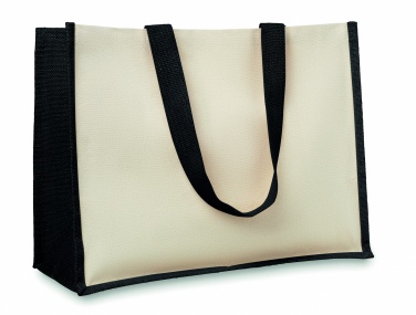 Logo trade promotional item photo of: Jute and canvas shopping bag